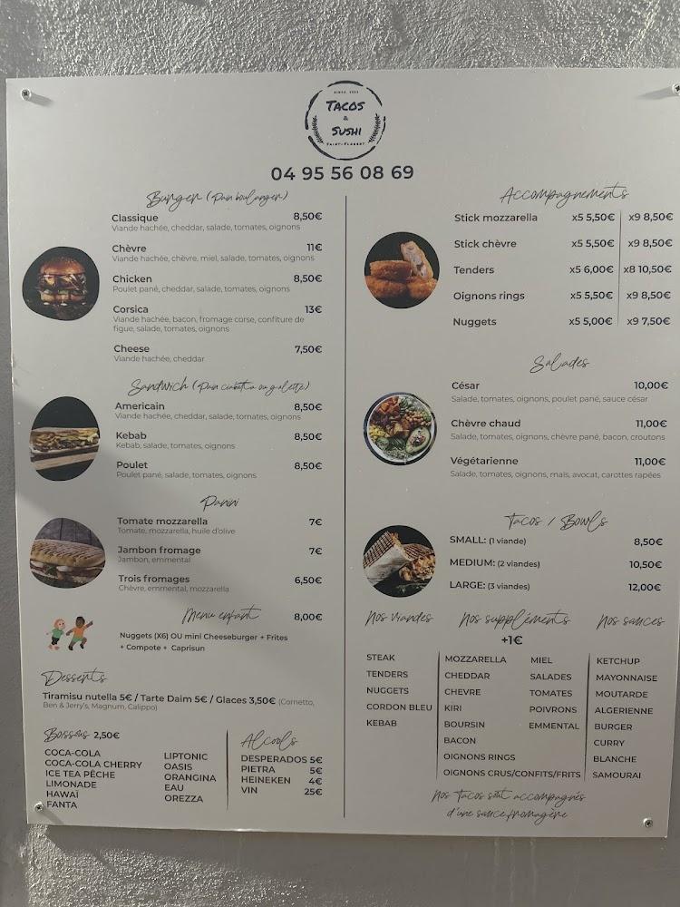 Tacos & Sushi Saint-Florent - Menu Image 3